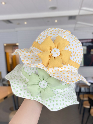 Children's Fisherman Hat Spring Summer Thin Model Baby Girl Fashion Sunshade Girl Versatile Wide Brim Sun Hat Princess Bowl Hat Spring Trend