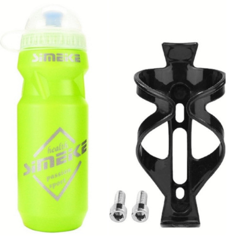 Deportes hervidor botella bicicleta de montaña con cubierta de polvo de plástico hervidor botella titular traje accesorios de equipo de equitación