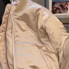 欧洲站时尚复古小众拉链长袖棒球棉服女2025冬季新款宽松休闲上衣