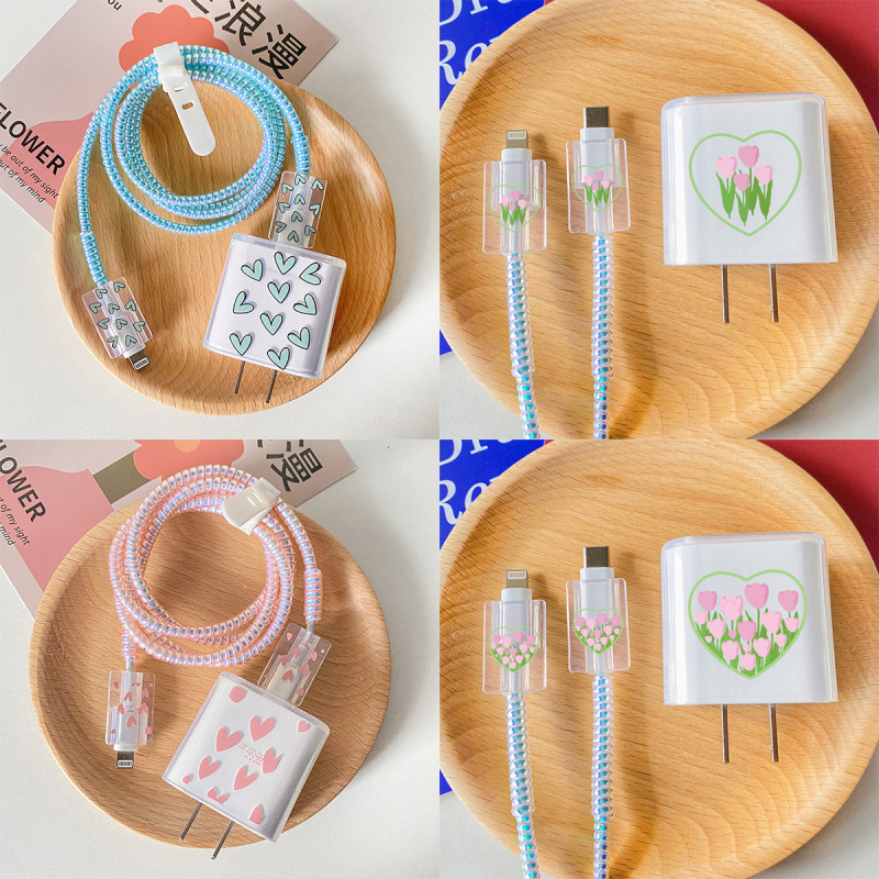 Suitable for Apple 14/13 mobile phone charger 20W soft case data cable winding rope biter iPadAir5 spot