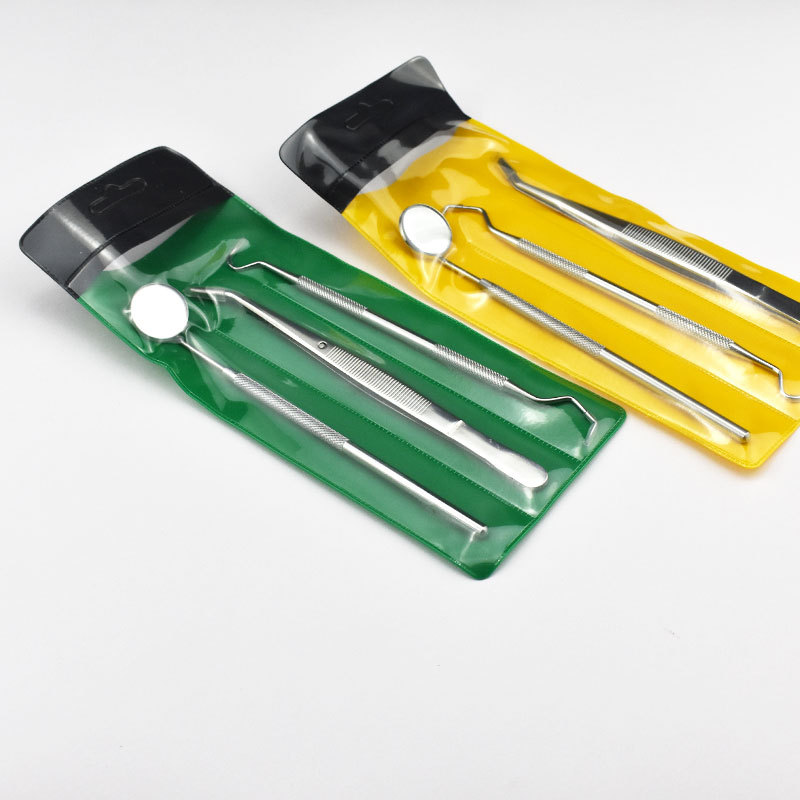 Stainless steel dental tool set dental oral cleaning tools endoscopic tooth picking to remove tartar, stains and tartar