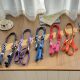 Summer Women's Rope Side Span Double Buckle Nylon Colorful Creative Braided Rope Universal Twist Rope Homemade Braided Bag Shoulder Strap
