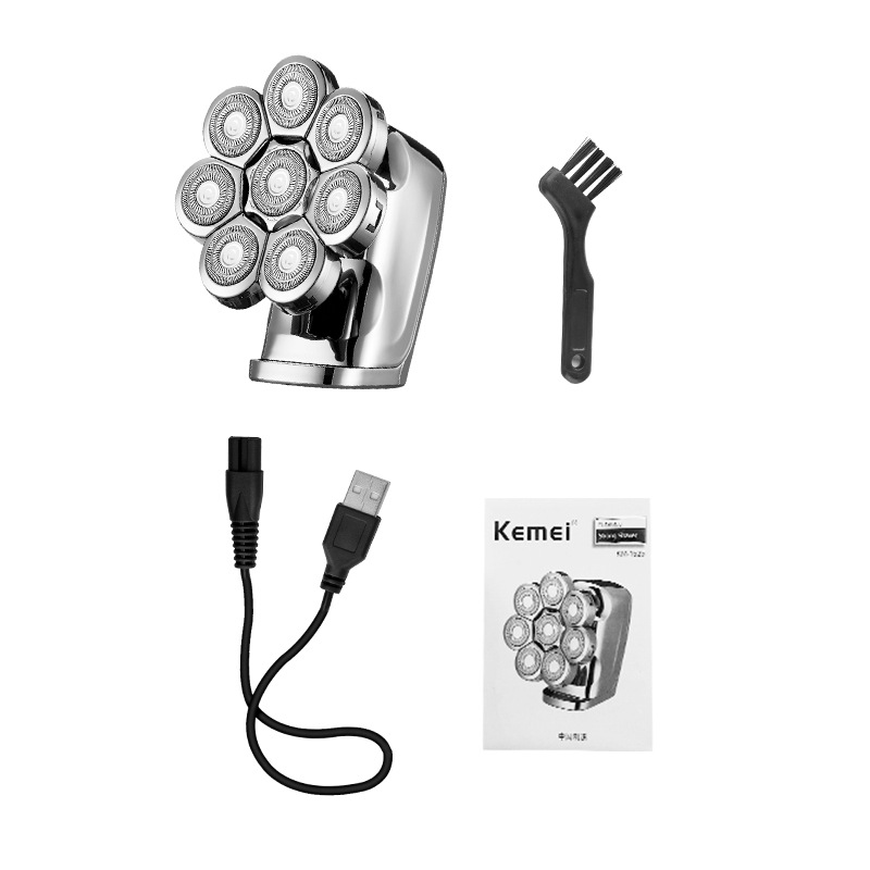 Kemei KM-1525 maquinilla de afeitar eléctrica 8-bit LED LCD pantalla digital de cuerpo completo cabeza de lavado artefacto máquina de afeitar