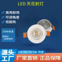 COB光源埋め込み型ダウンライトLEDスポットライト柔らかな光メインライトなしリビングルーム防眩廊下灯家庭用目の保護省エネ