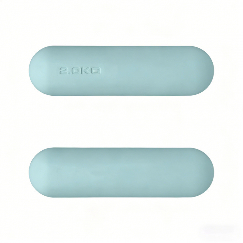 Dumbbell redondo de silicona fijo equipo de fitness yoga pilates entrenamiento de fuerza dumbbell redondo de silicona