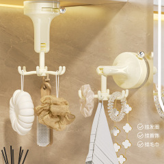 吸盤回転フック浴室トイレ穴なし壁掛けキッチン壁強力荷重無痕フックラック