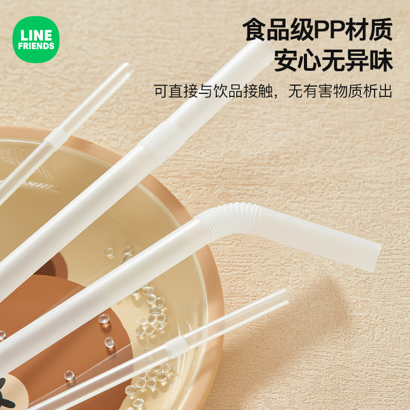 ブラウン熊ストローは使い捨てで子供食品級の曲げ可能な水専用の使い捨てストローを包装します。|undefined