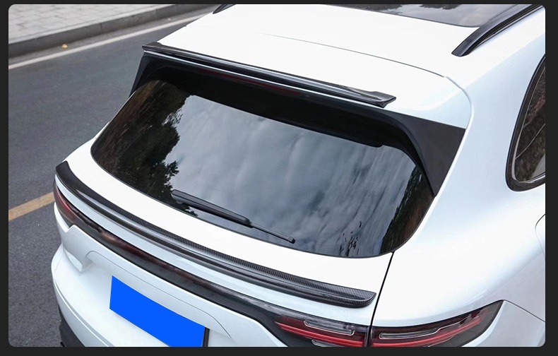 Suitable for Porsche Cayenne Carbon Fiber Mid-Wing Top Wing Cayenne Modified Rear Wing 9Y0 Fixed Wind Wing Horizontal Type