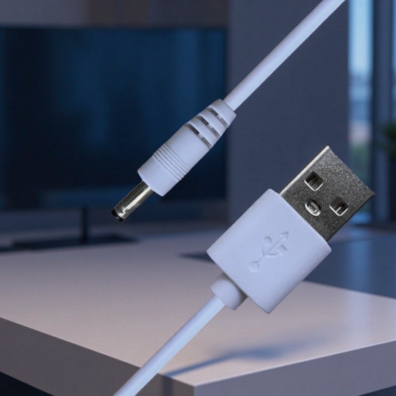 Environmentally Friendly USB to Dc3.5*135 Round Head 5V Cleansing Instrument Desk Lamp Electric Toothbrush Small Fan Flashlight Charging Cable Environmentally Friendly USB to Dc3.5*135 Round Head 5V Cleansing Instrument Desk Lamp Electric Toothbrush Small Fan Flashlight Charging Cable