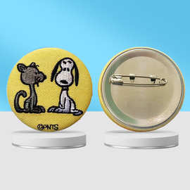 刺绣马口铁吧唧胸章定制底部可定做logo个性创意同人周边金属徽章