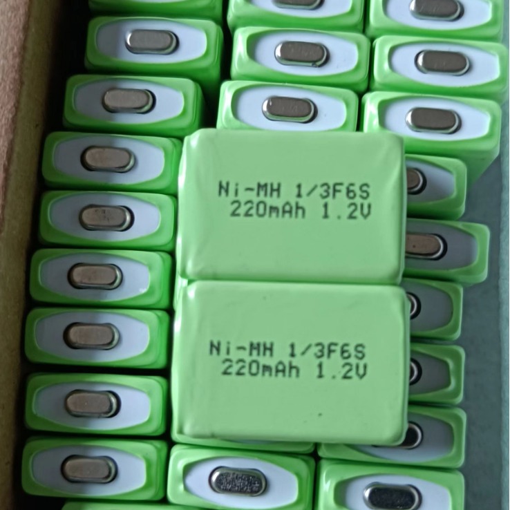 口香糖电池NI-MH1/3F6S220mah1.2V镍氢方形电池（数量价格可议）