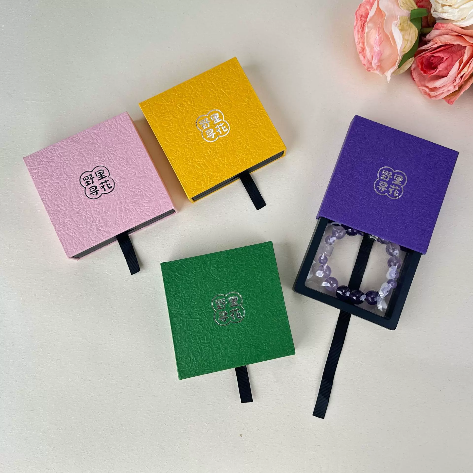 抽屉抽拉式饰品手镯悬浮外包装盒 礼品盒pe薄膜透明高级感收纳盒