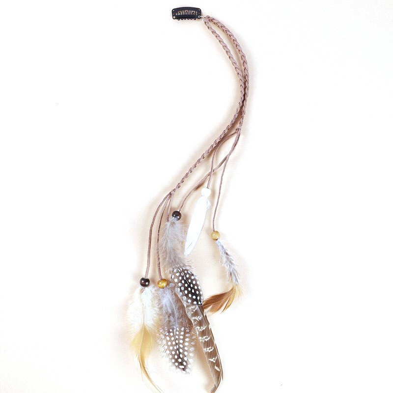 New Bohemian Feather Bb Clip Long Ethnic Style Hairpin Scenic Spot Photography Exotic Retro Hair Accessory for Women New Bohemian Feather Bb Clip Long Ethnic Style Hairpin Scenic Spot Photography Exotic Retro Hair Accessory for Women