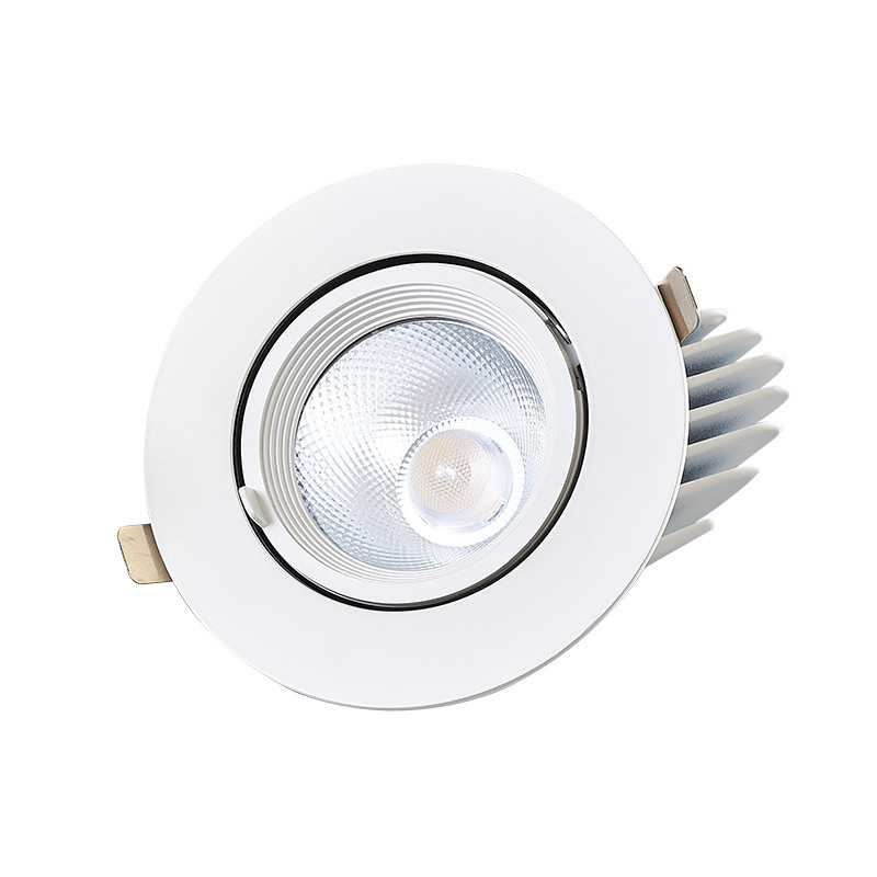 JIAMEI 조명 거실 상점 상업용 스포트라이트 임베디드 COB DOWNLIGHT LED 천장 램프 18W30W 스포트라이트