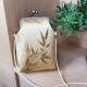 Original Handmade New Chinese Style Cheongsam Hanfu Horse-faced Skirt Retro Crossbody Mobile Phone Change Mouth Gold Bag for Women