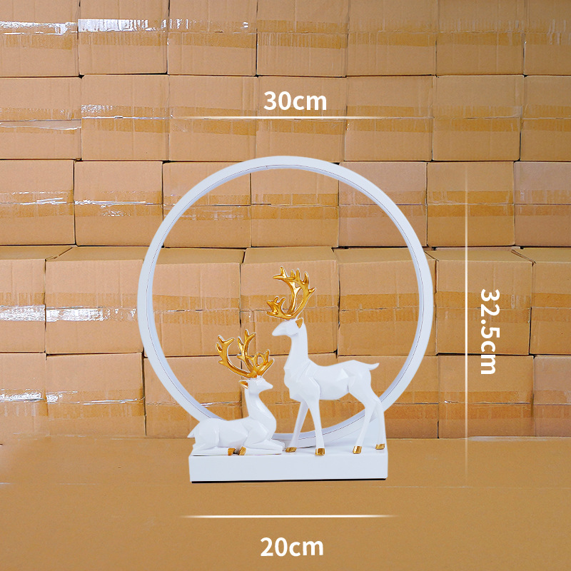 Lámpara de mesa LED nórdica creativa, luz ambiental circular para dormitorio, cabecera o decoración.