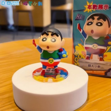 クリエイティブクレヨンしんちゃんダイナミックバトルブラインドボックスおもちゃ漫画車のインテリアアクセサリー卒業シーズントレンディなサプライズギフト|undefined