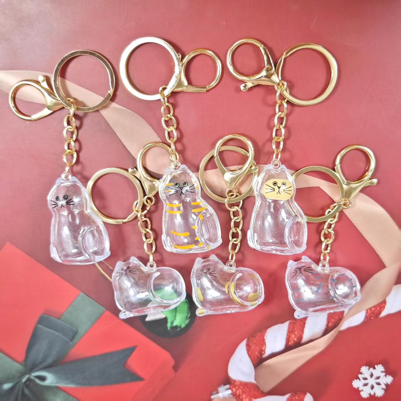 Caja de Almacenamiento Transparente para Pelo de Gato, Popular Transfronterizo, Cápsula para Guardar Pelo de Gato, Bolsa Conmemorativa, Llavero, Colgante para el Cuidado del Gato