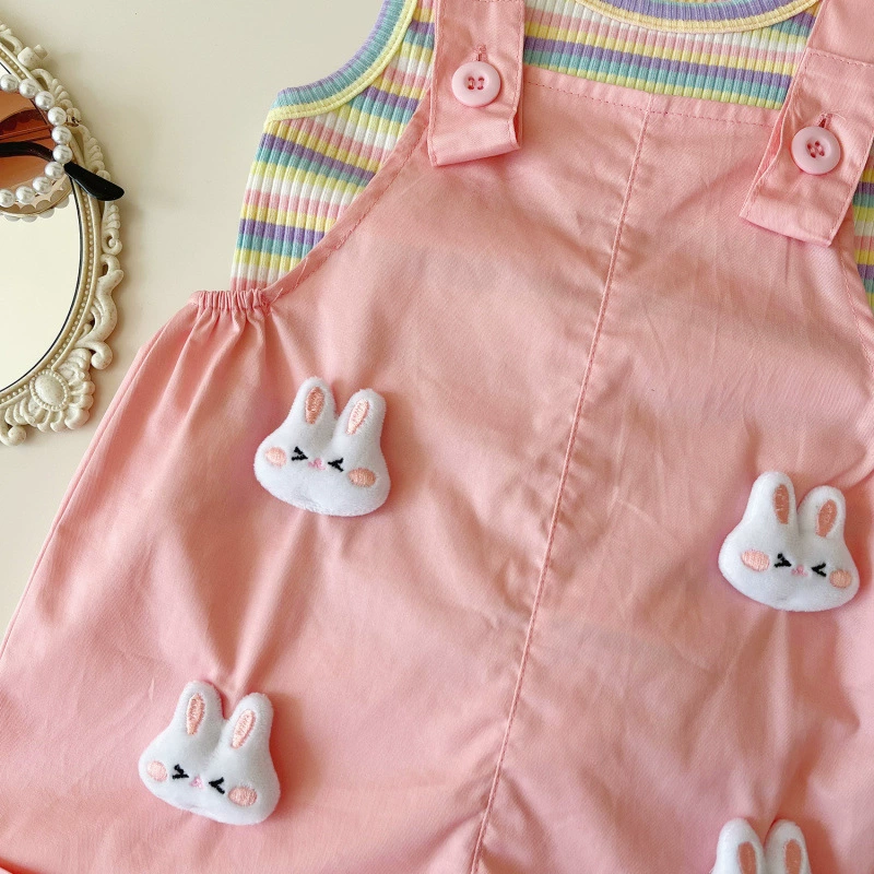 Летний комбинезон, комплект, корейский стиль, для детей 3-8 лет
