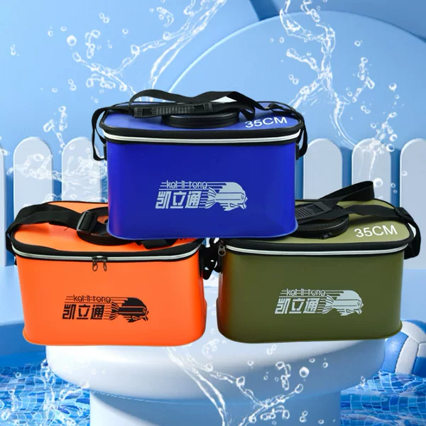 Manufacturer wholesale live fish bucket, fishing bucket, thickened live fish box for wild fishing, lure fishing basket, fish protection bucket, fishing box