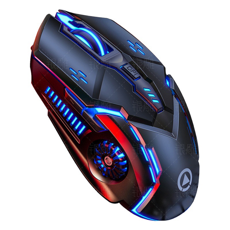 [¡Nuevo producto!] Talla de plata A9 luminoso juego de silencio ratón inalámbrico Rosa accesorios de computadora transfronterizo modelo privado al por mayor