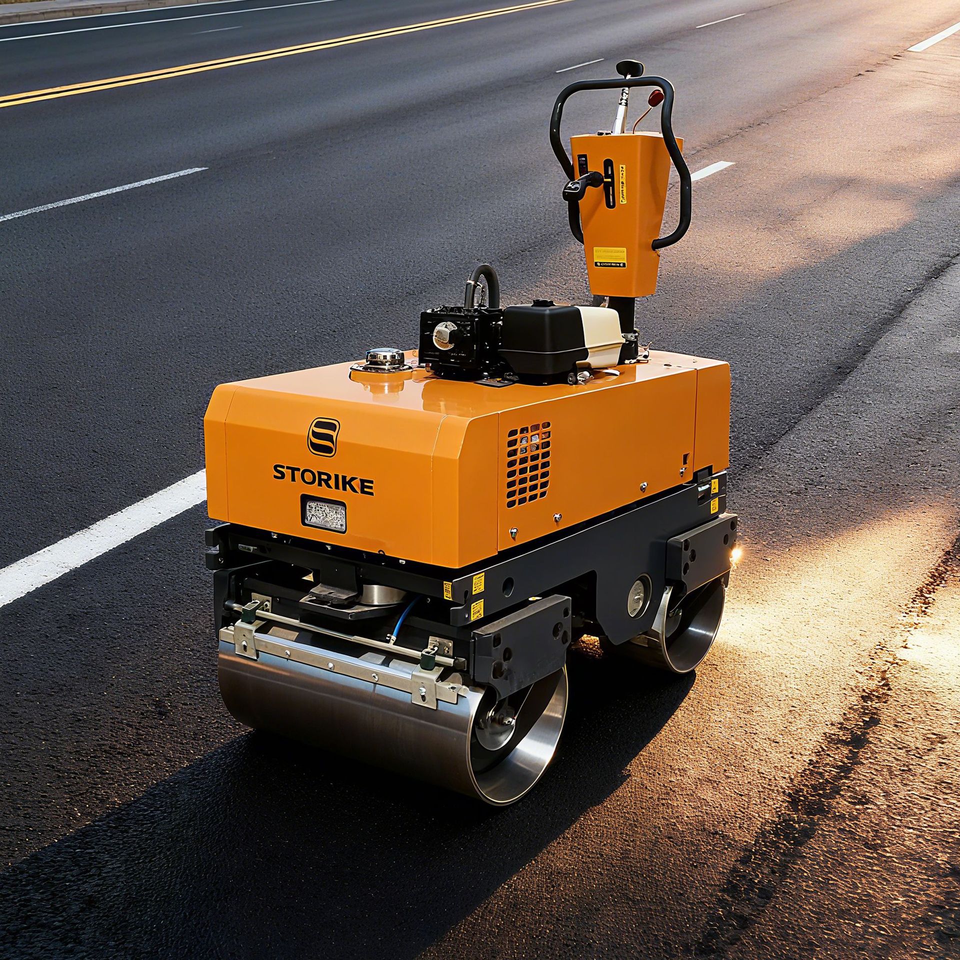 全液压双钢轮手扶压路机 前后自行走洒水压沥青土方沟壑回填