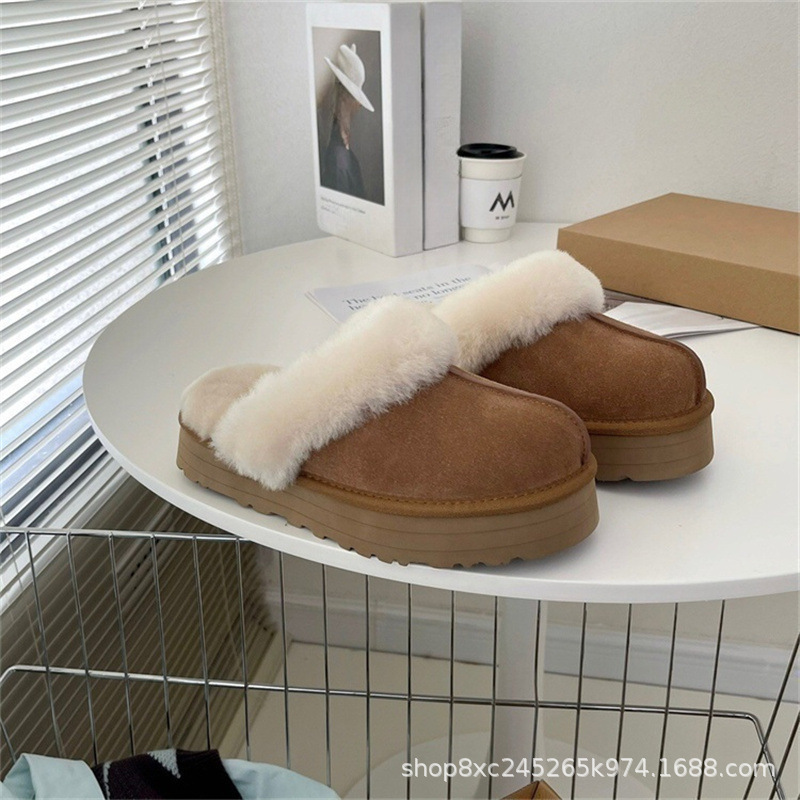 3cm Thick-Soled Slippers for Women, Outdoor Furry Slippers, Snow Boots for Women, Winter 3cm Thick-Soled Slippers for Women, Outdoor Furry Slippers, Snow Boots for Women, Winter