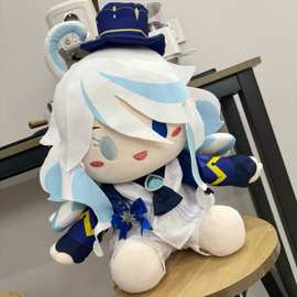 原创芙宁那属性棉花娃娃40cm坐姿水神卡洛斯正义之神温迪酷帅换装