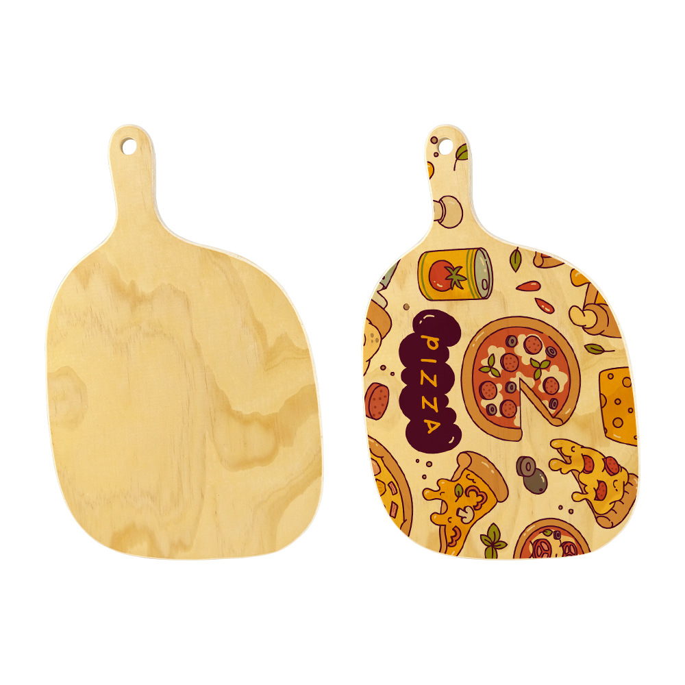 Tablero de queso en blanco de madera contrachapada de transferencia de calor material DLY irregular al por mayor