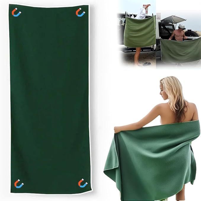 亚马逊Outdoor Magnetic Bath Towel户外磁性浴巾纤维速干浴巾|undefined