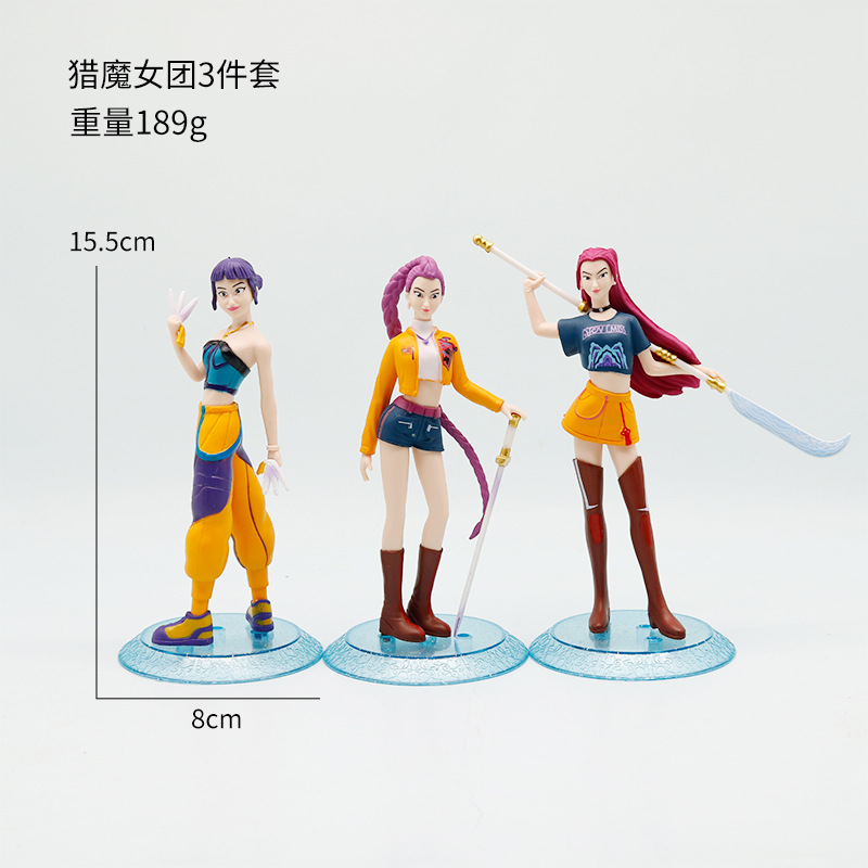 Caza de demonios transfronteriza K-Pop Q-versión Lumi-mi modelo de caja ciega hecha a mano decoración de muñecas de moda