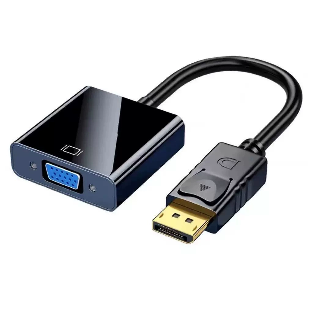 Докторский кабель DP к адаптеру VGA чёрный интерфейс DisPlayPort к VGA для подключения хоста видеопередачи