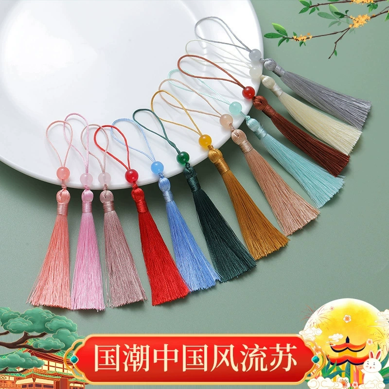 Маленький кулон с кисточкой, 7cm бисерных винтажных закладок, украшение с кисточкой, аксессуар, кулон, оптовая продажа