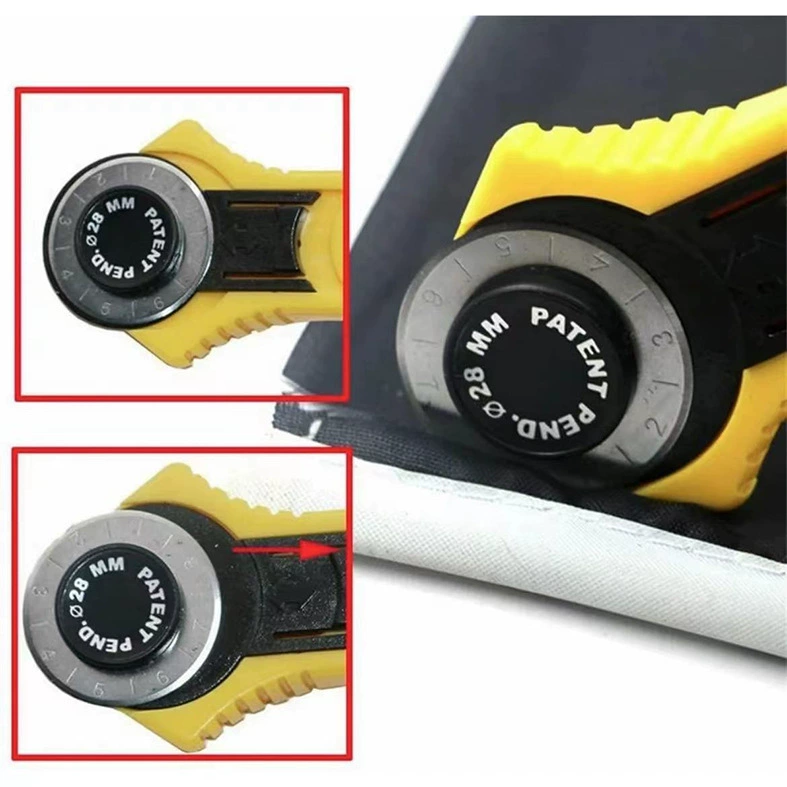 Лоскутный нож для резки круглого ножа, ручная резка ткани, вращающийся круглый нож, роторный режущий нож