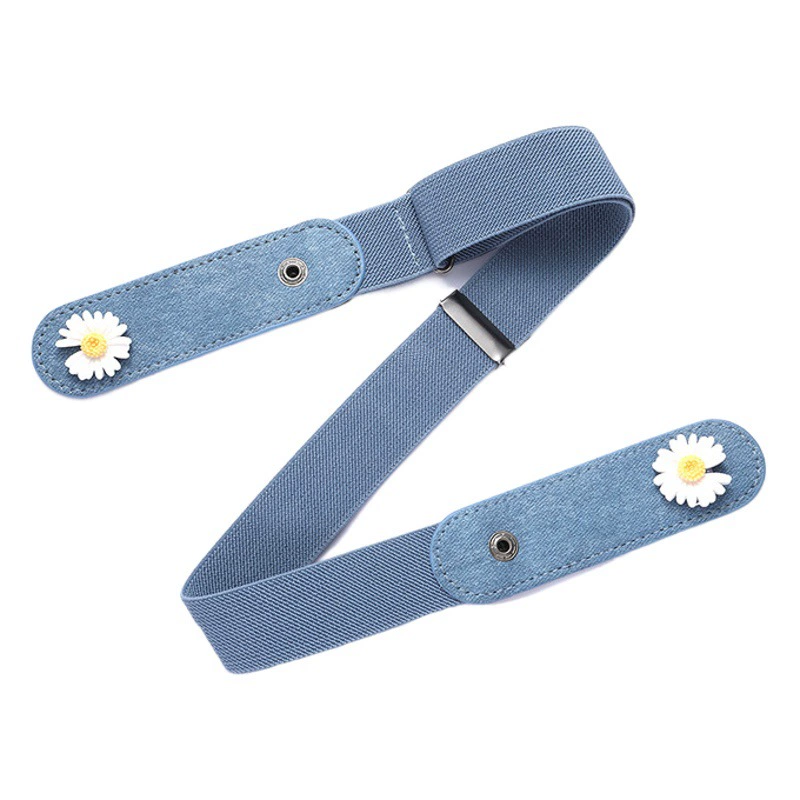 Джинсы ремень эластичный мужской дикий невидимый без следов эластичный дамы без перфорации украшения ins ветер ленивый пояс