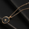 Alloy dripping geometric love Moonlight Star Divine Permination Complex Female Celacoli Necklace