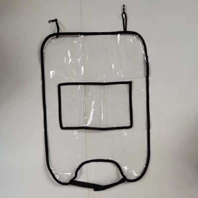 Car Seat Anti-Kick Protection Cover Chair back anti-kick pad - type-b-transparent-with-pocket