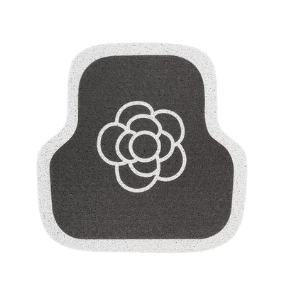 Avtomobil döşəmə paspasları for the Driver's Seat - white-edge-camellia-foot-pads-rear-row-5044cm-rear-row-leaflet