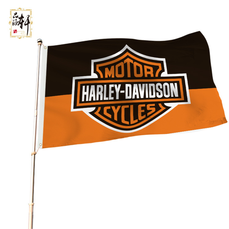 Harley Flag Motorcycle Harley-Davidson Motorcycle logoHOG Club Modified Flag 5X3FT Custom Flag
