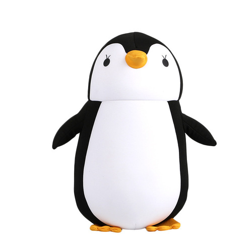 Penguin U-shaped pillow foam particle neck pillow cartoon shape two-in-one transformation pillow hug pillow variable neck pillow 