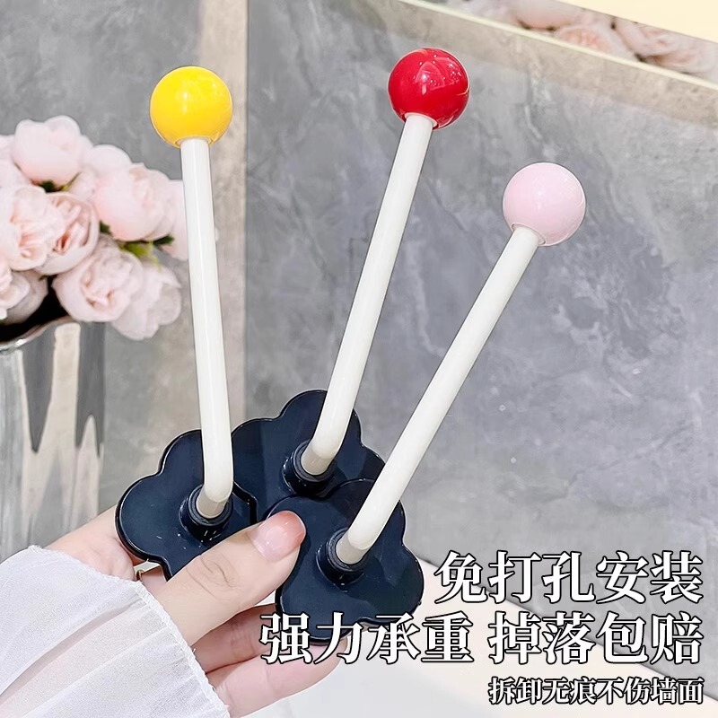 头绳发圈收纳神器发箍抓夹上墙挂架壁挂免打孔发饰皮筋多巴胺挂钩|undefined