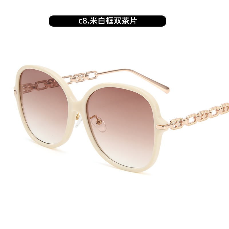 Gafas de sol de montura grande retro europeas y americanas