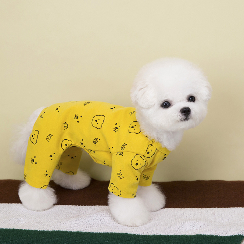 宠物服装小型犬狗衣服猫咪服装秋冬新款厂家批发25卡通四腿家居服|undefined