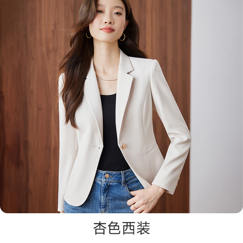 高级感西装外套女小个子2025新款秋季职业气质收腰女士小西服上衣|undefined