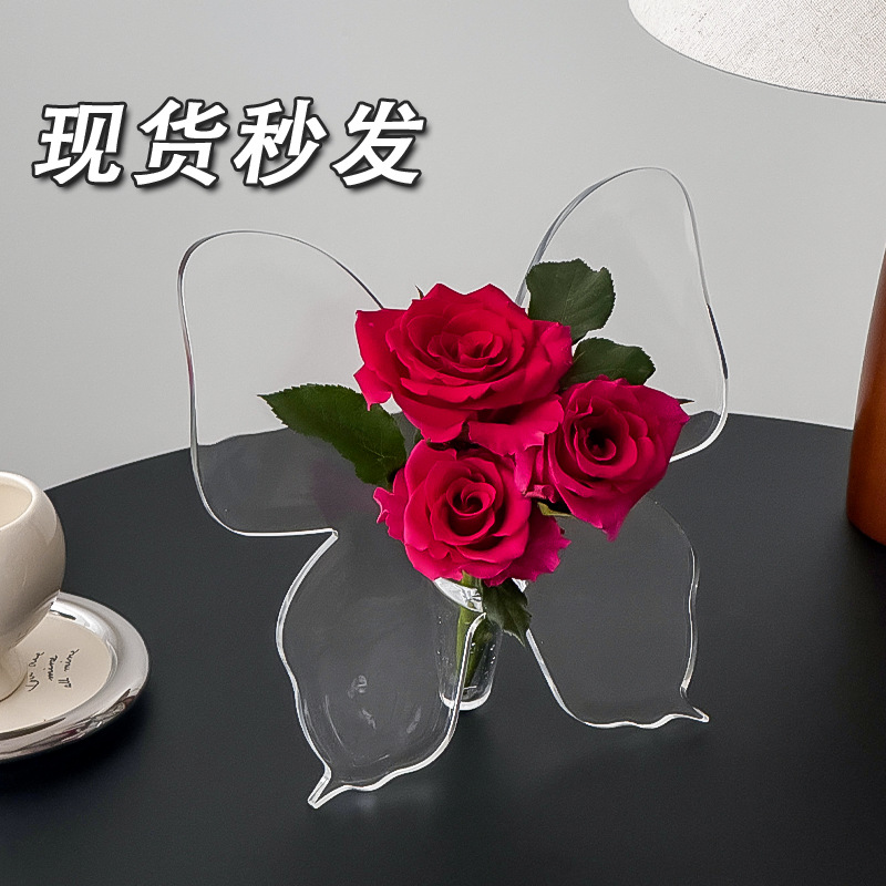 Transparent ornament Living Room Flower Insert High -level Sensing…