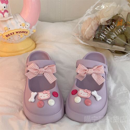  New Arrival Women's Outdoor Trendy Anti-Slip Height-Increasing Thick-Soled Breathable & Adorable Beach Closed-Toe Sandals