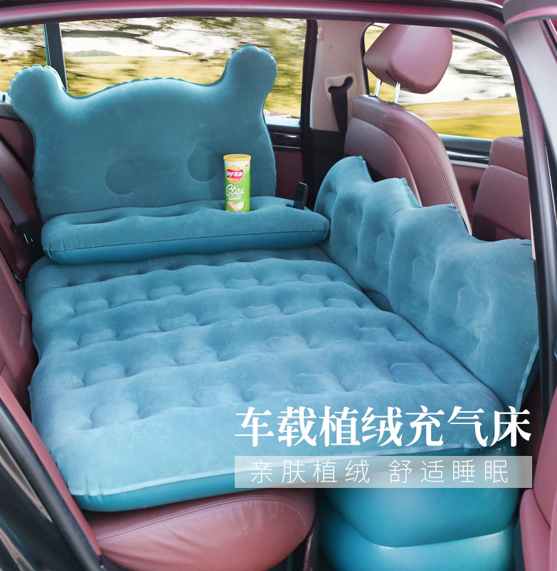 Car Travel Bed Suitable for Suv Sedan Cartoon Foldableing Car Inflatable Mattress Car Inflatable Bed Bymaocar