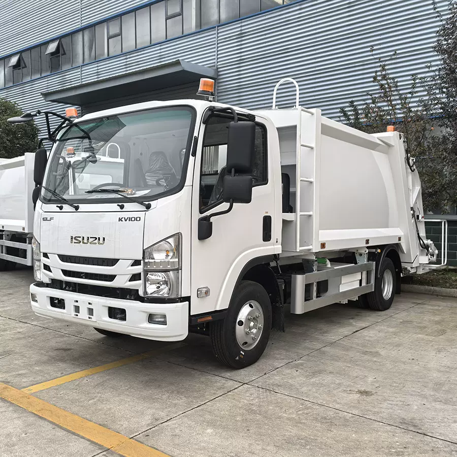 出口垃圾车 五十铃ISUZU垃圾收集车 垃圾转运车摆臂垃圾车工厂