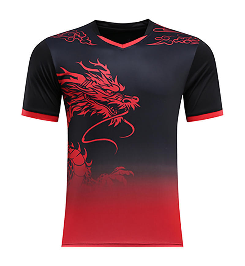 Trajes de fútbol trajes de entrenamiento con patrón de dragón mangas cortas 2025 nuevos trajes deportivos de carreras de barcos dragones