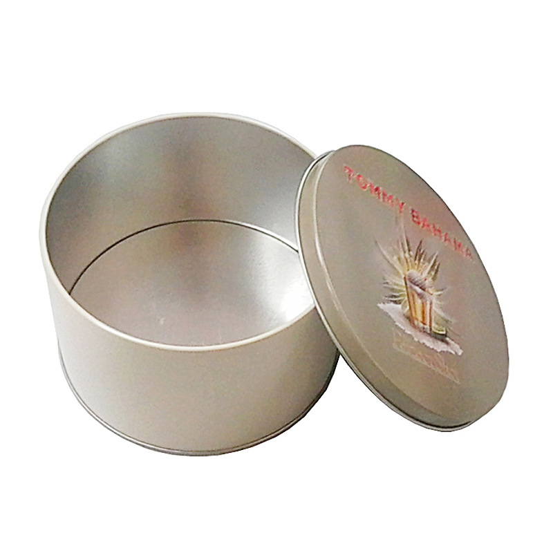 食品包装圆形马口铁铁罐  通用包装圆形铁盒 天地盖圆铁盒